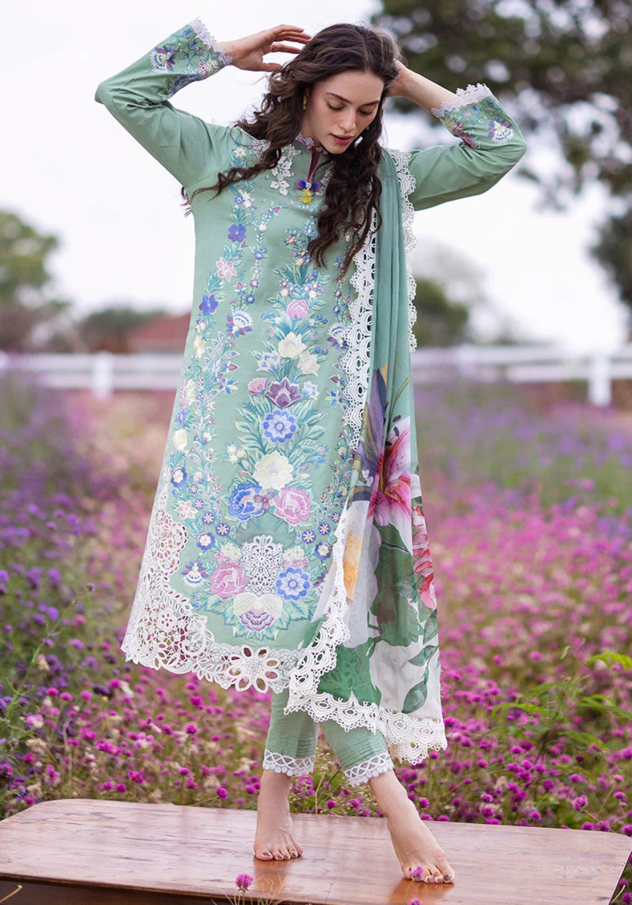 Pakistani embroidered lawn suits hotsell